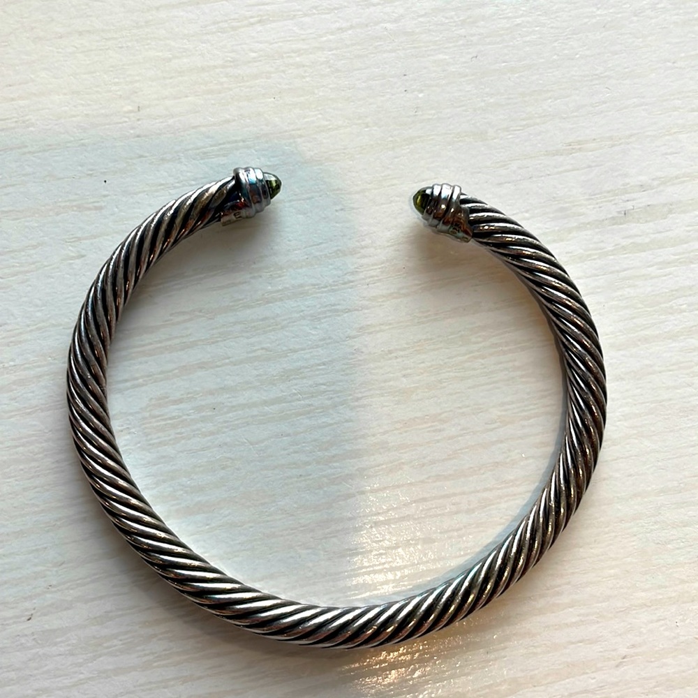 David Yurman Cable Classic Collection Bracelet with Peridot 5mm